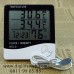 Hygrometer Thermometer Clock dengan Kabel Sensor